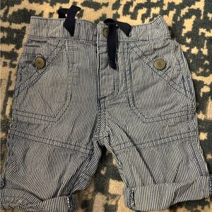 Striped Navy and White Baby Pants